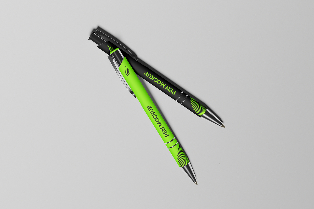 High Quality Pen Mockup, a Pens & Pencil Mockup by AKMAL STUDIO (Photo 4 of 5)