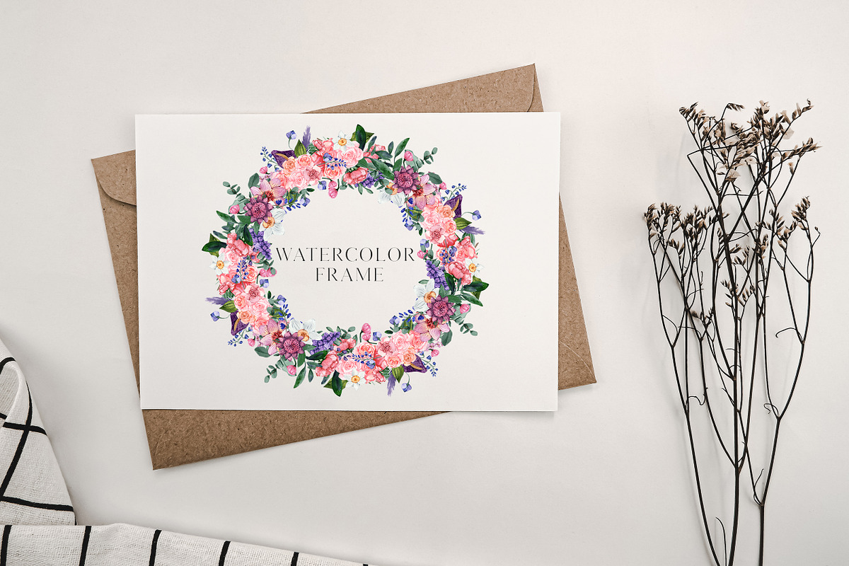 SALE! Florena watercolor floral, a Decorative Illustration by Julia Bogdan (Photo 6 of 10)