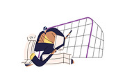 Ice hockey goalkeepers set, a Sport Illustration by PaperTrident (Thumbnail 4 of 10)