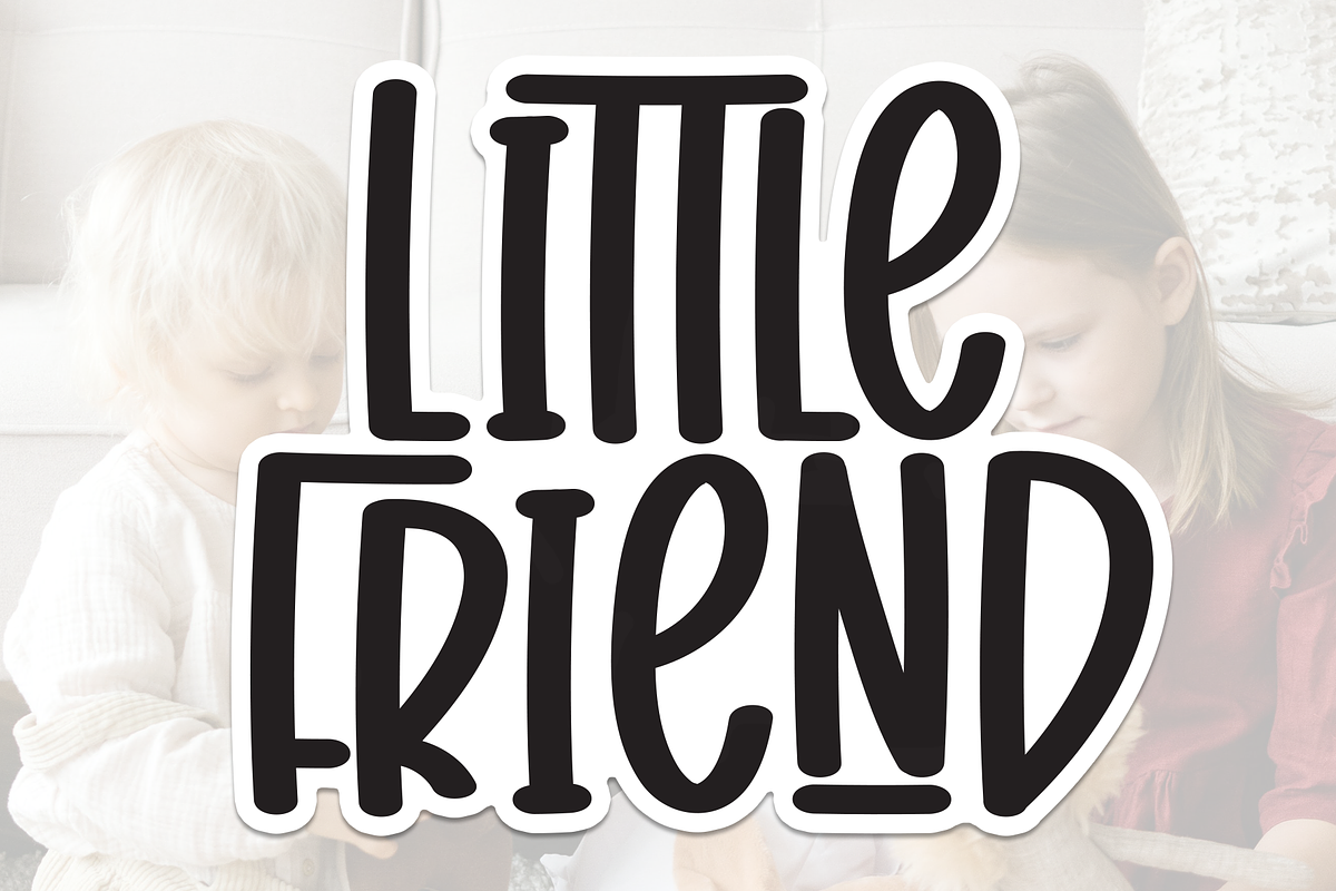 Little Friend | Script Font, a Script Font by Scratchones (Photo 1 of 9)