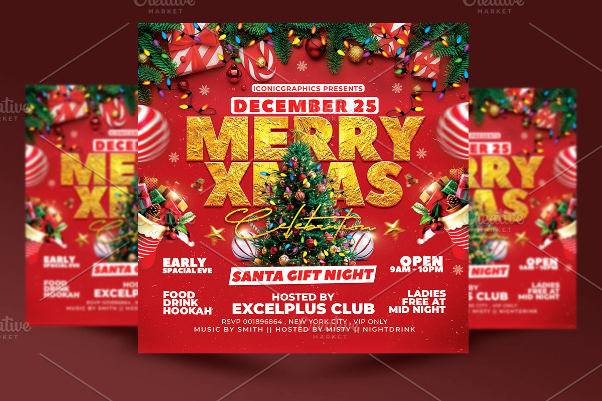 Christmas Party Flyer, a Flyer Template by RTXdesinger99 (Photo 1 of 3)