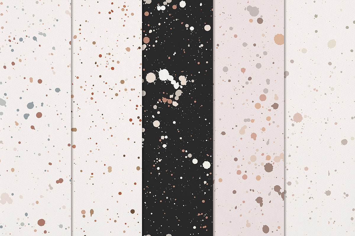 Ink Splatter Patterns Volume 001, a Pattern Graphic by Megs Lang (Photo 8 of 13)