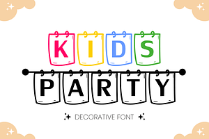 Kids Party - Child Font Type, a Font by KiddoGlyphs Studio