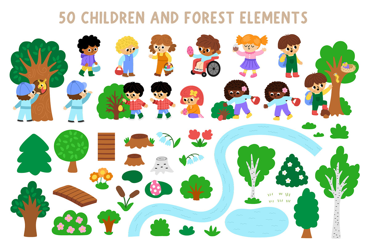 Easter egg hunt map creator, a Seasonal Illustration by Lexi Claus (Photo 4 of 9)
