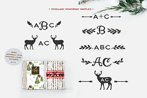 Woodland Monograms Font