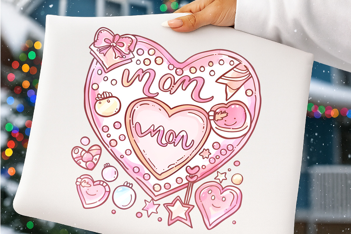 Retro Mothers Day Clipart, an Illustration by SinaCreation (Photo 7 of 11)