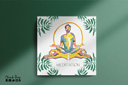 Meditation mudras hand painted, a Decorative Illustration by CpandoShop (Thumbnail 4 of 9)