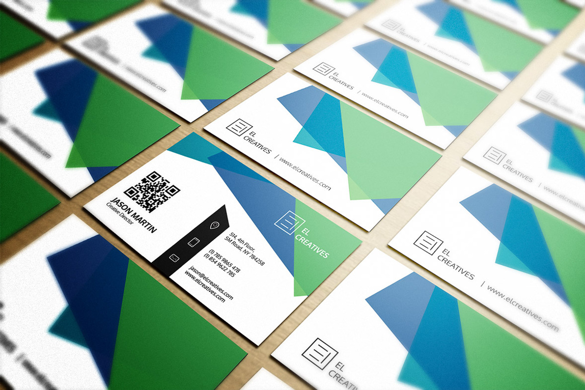 Creative Multi Color Business Card, a Business Card Template by bouncy (Photo 2 of 4)