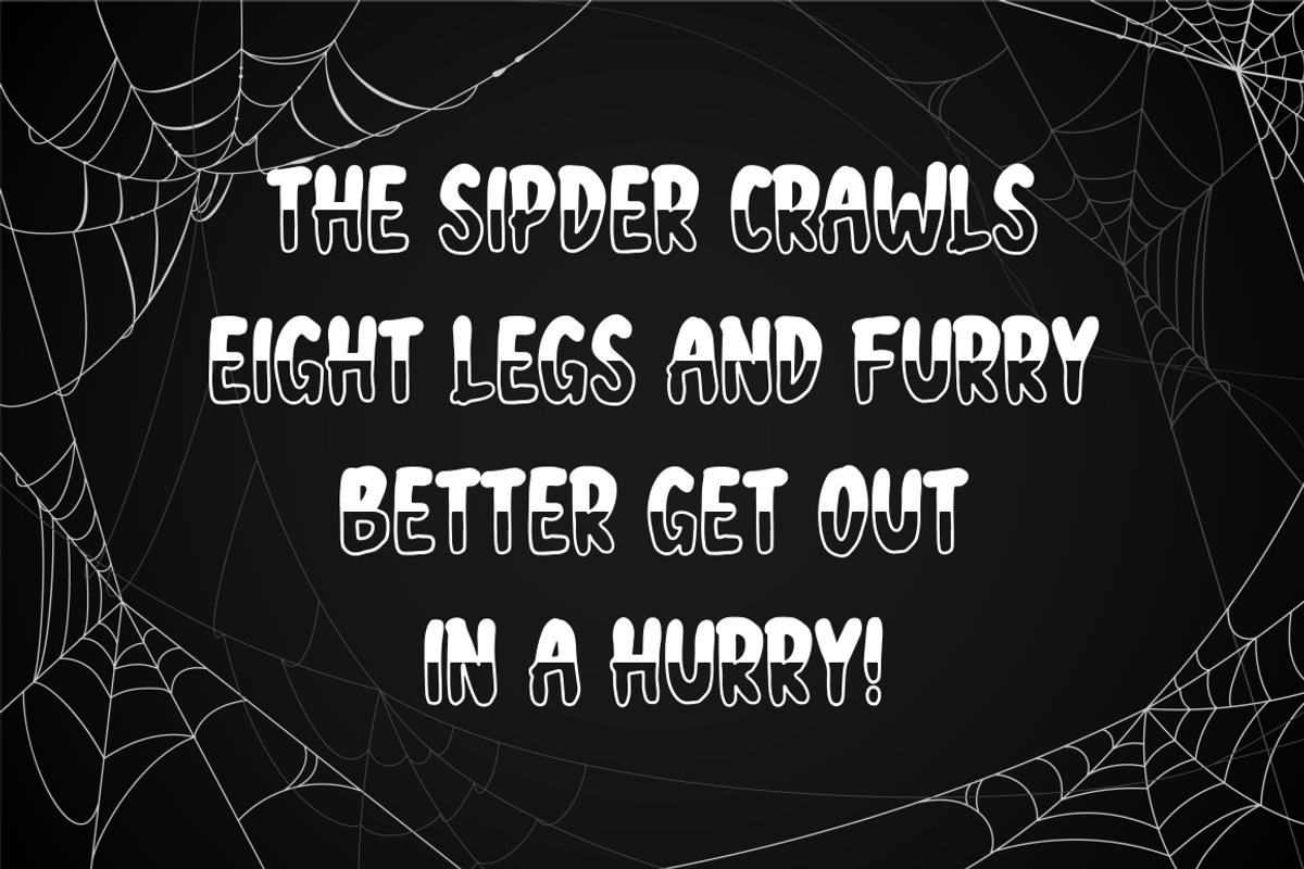 Halloween Include 4 File Fonts, a Script Font by NJ Studio (Photo 4 of 14)
