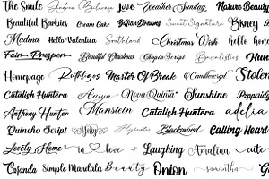 Fonts Bundle, Ultimate 50 Fonts