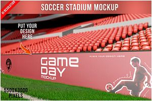 Stadium Advertising Mockup PSD, an Advertising Mockup by Bruno's Shop