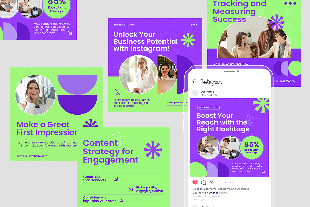 Creative Business Instagram Post, a Social Media Template by SquidPixey (Photo 4 of 6)