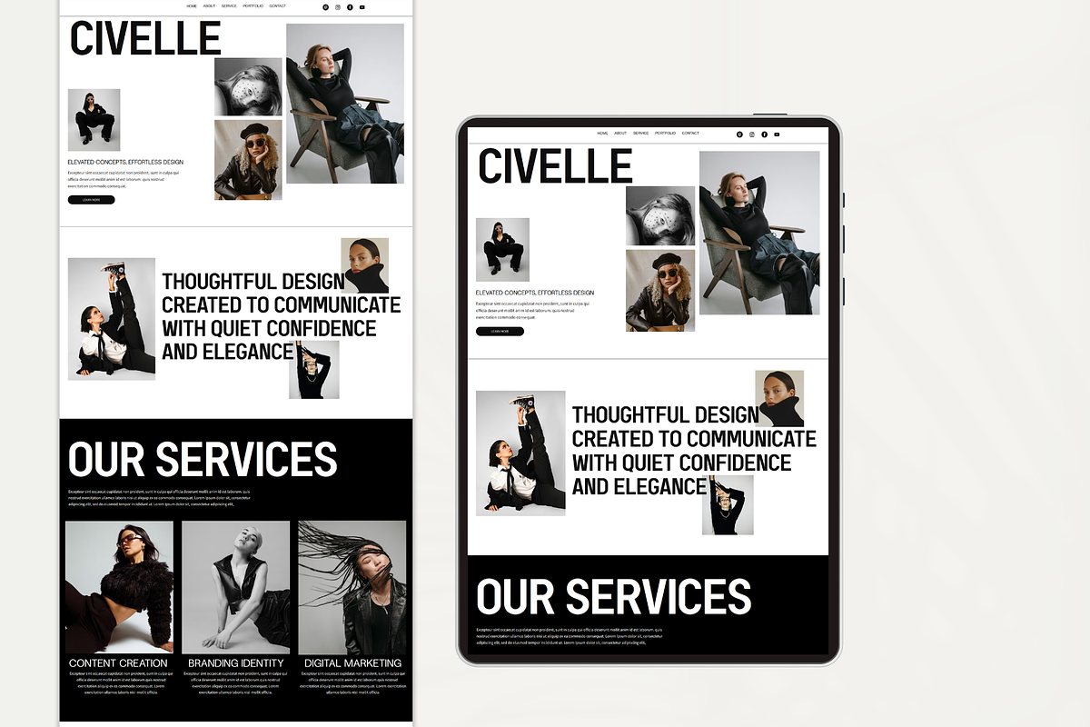 Minimal Wix Studio Landing Page, a Wix Template by AdvertFox (Photo 9 of 9)