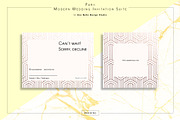 Parii Modern Wedding Stationery, an Invitation Template by Uno Bello Design Studio (Thumbnail 3 of 5)