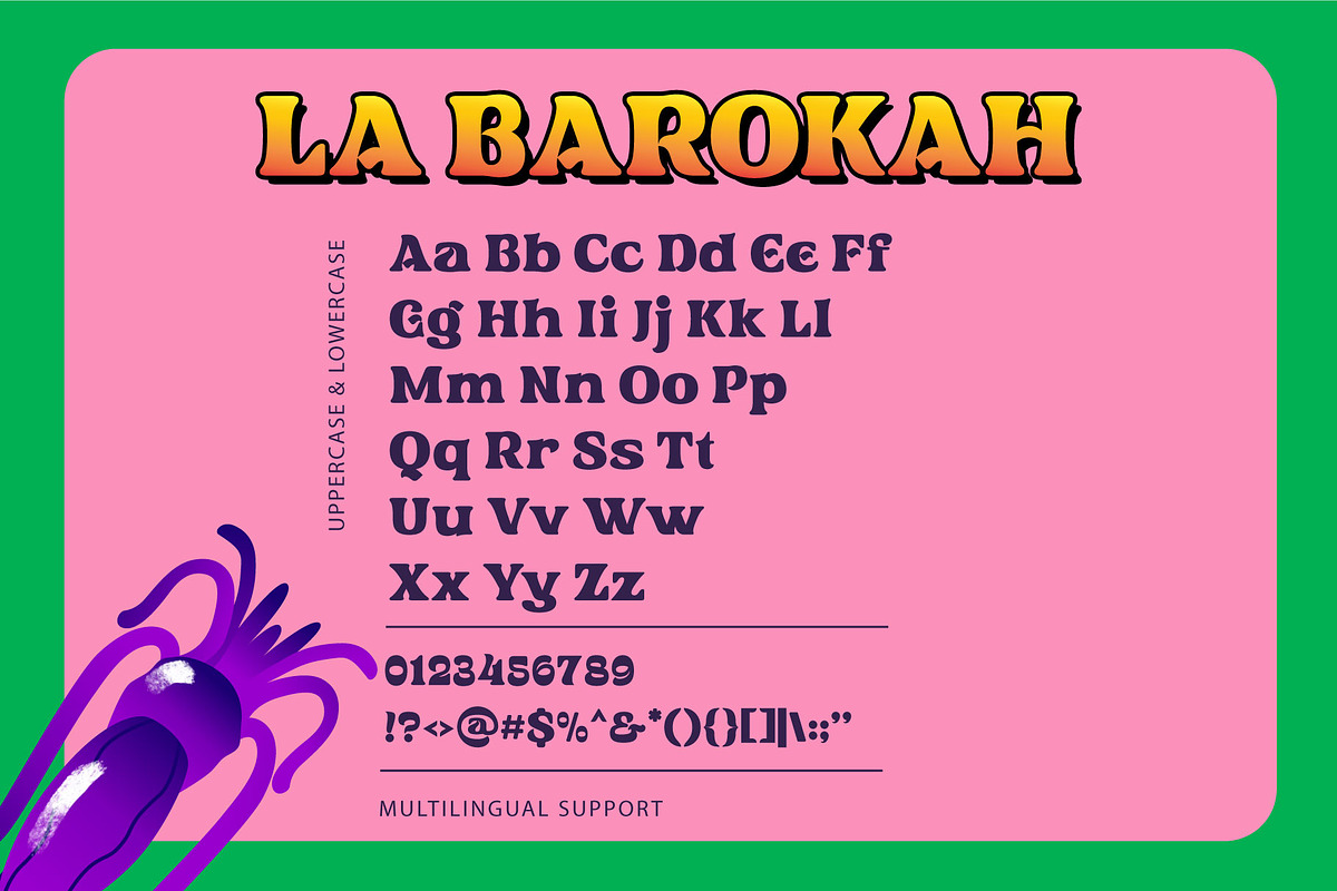La Barokah - Retro Font, a Serif Font by Nirmana Visual (Photo 4 of 7)