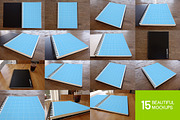 15 Sketchbook Mockups, a Print Template by SparkleStock (Thumbnail 3 of 6)