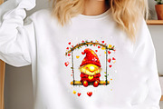 Whimsical Valentine Gnome Clipart, an Illustration by designcity5 (Thumbnail 3 of 5)