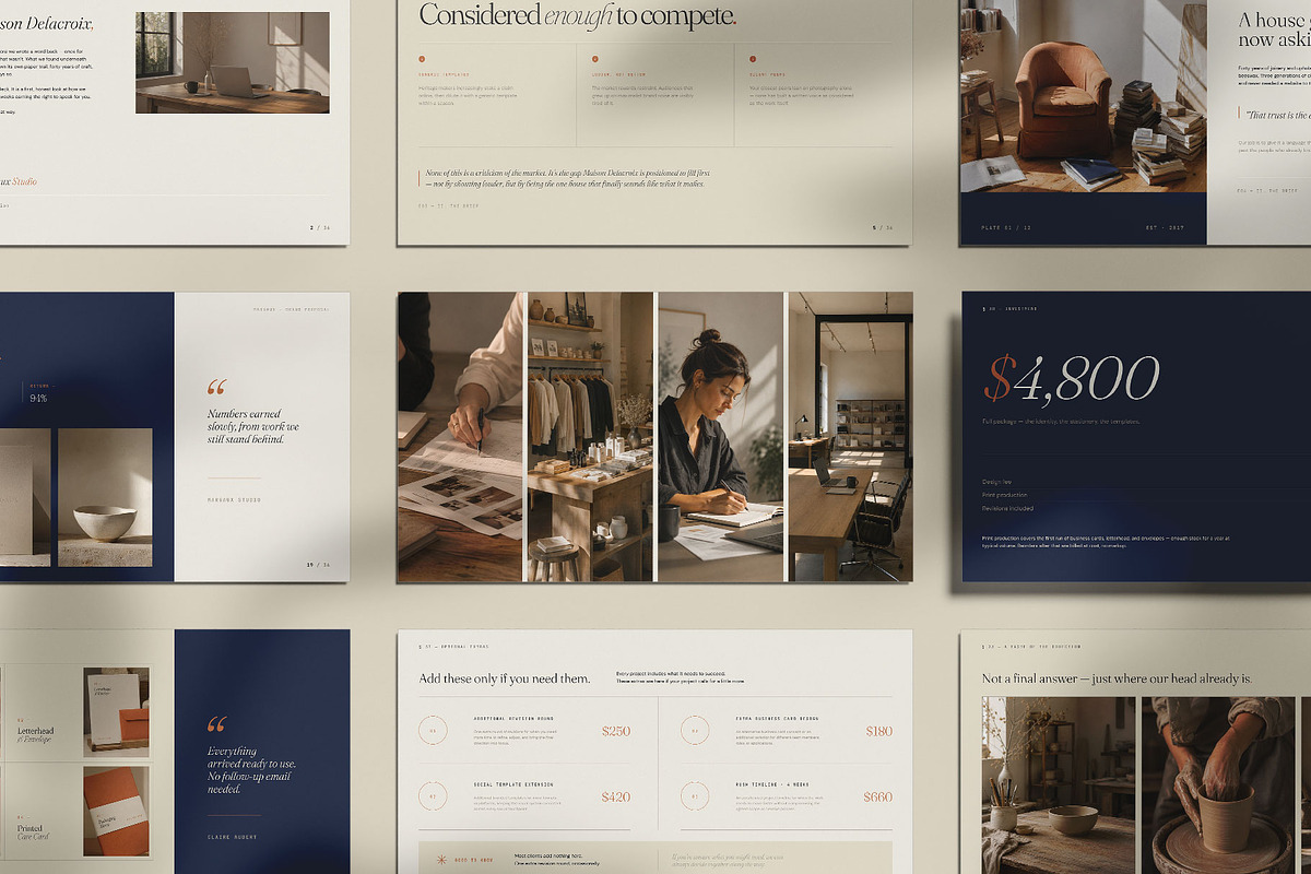 MARGAUX / Brand Proposal Template, a Presentation Template by Leleka.Store (Photo 2 of 16)