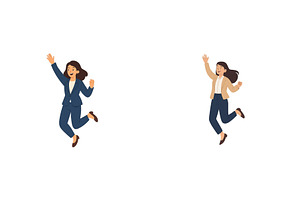Celebrating success with joy and, a Person Illustration by ZinetroN