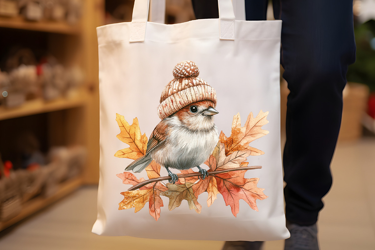 Autumn Sparrows Bird Clipart, an Illustration by Rose Art (Photo 7 of 7)