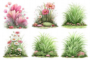 Watercolor Spring Green Grass Clipar, an Illustration by Daily.Designs (Thumbnail 8 of 8)