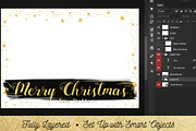 Christmas Card Template Photoshop, a Card Template by Nifty Template Studio (Thumbnail 9 of 13)