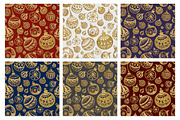 GOLD Christmas balls, a Pattern Graphic by xgart (Thumbnail 4 of 5)