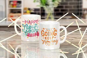 Mug White Soft Lights - Mockup