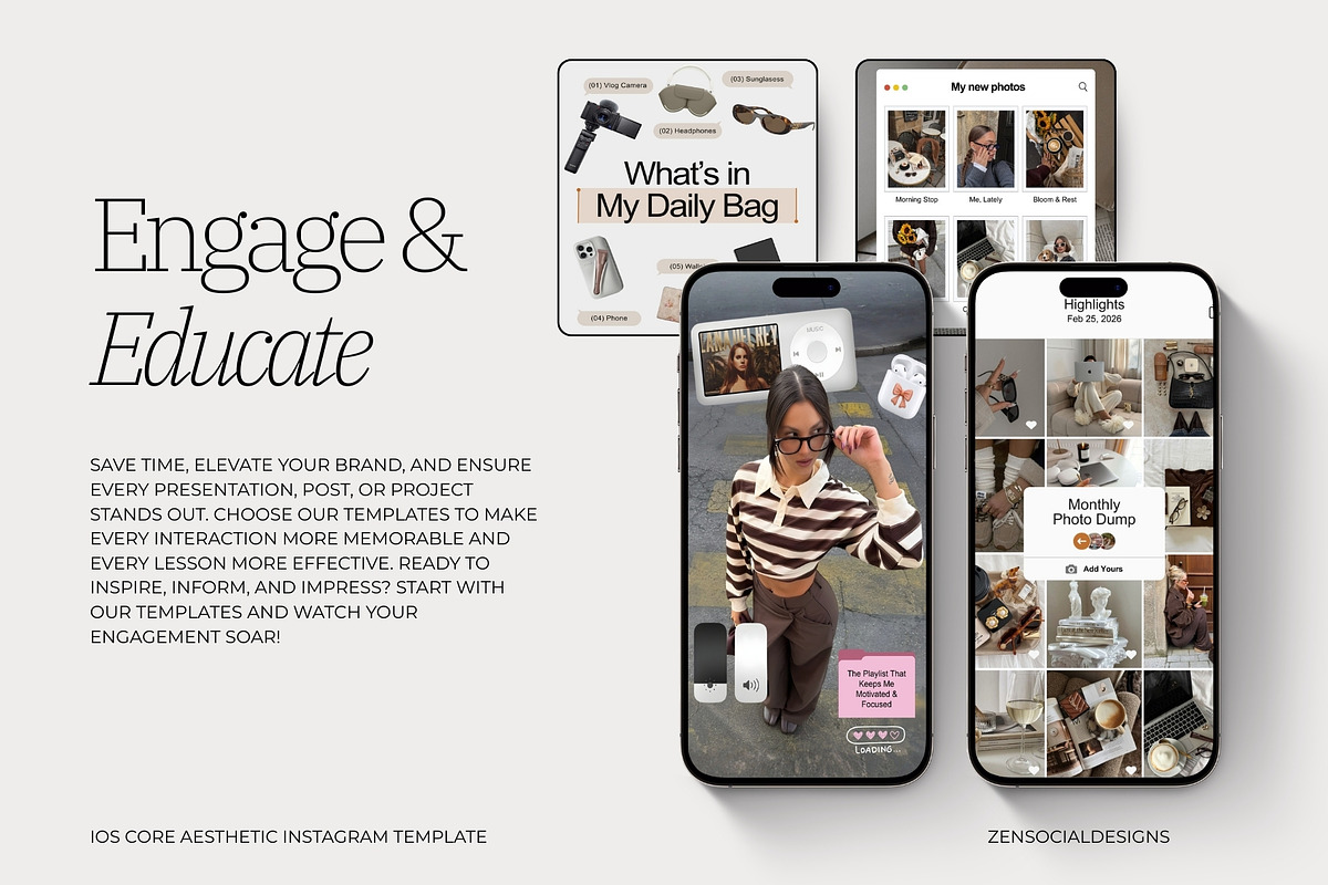 iOS Core Instagram Templates, a Social Media Template by ZenSocialDesigns (Photo 8 of 9)