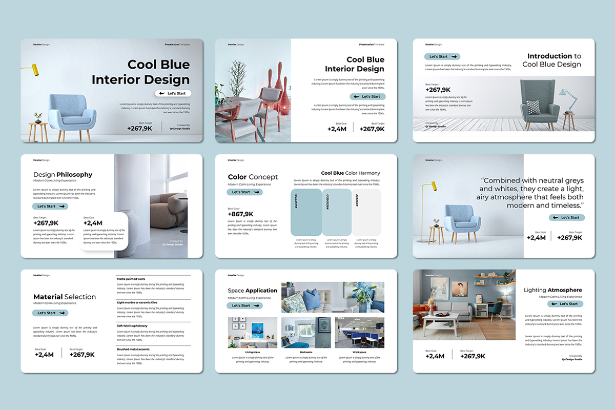 Blue Interior Design - Keynote, a Presentation Template by QR Design Studio (Photo 2 of 3)