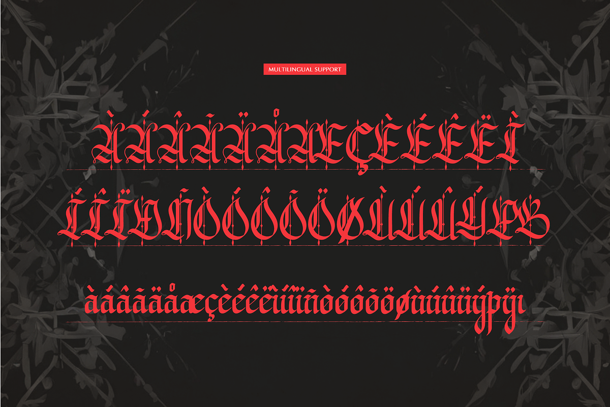 Better Fields | Blackletter Typeface, a Blackletter Font by Denustudios (Photo 12 of 12)
