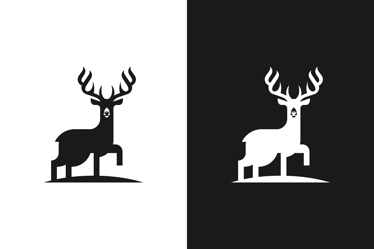 Minimalist Silhouette Deer Logo, a Branding & Logo Template by Artnivora.Std (Photo 3 of 4)