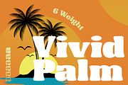 Vivid Palm | Display Font, a Serif Font by Lemonthe (Thumbnail 1 of 7)