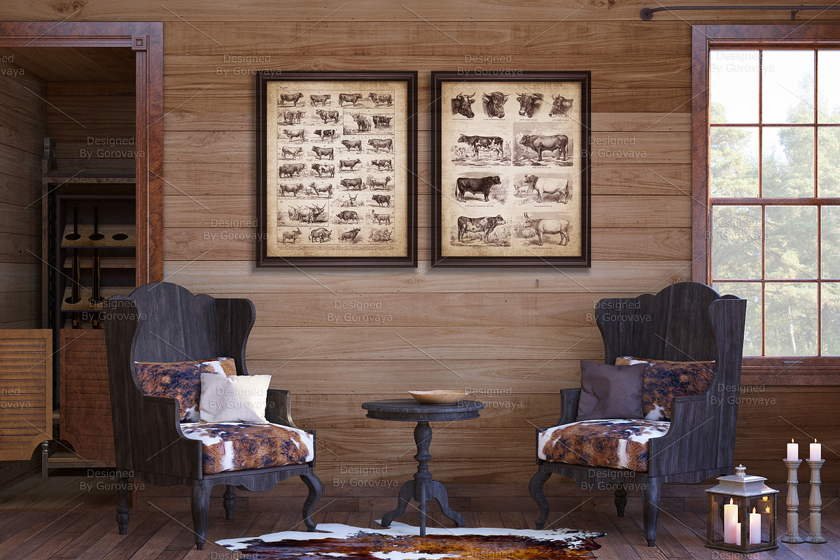 Interior mockup, Ranch Mockup, a Household Mockup by Designed By Gorovaya (Photo 5 of 6)