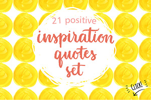 Inspiration quotes set