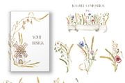Watercolor Wheat & Field Flora, a Decorative Illustration by MayaNavits (Thumbnail 5 of 13)