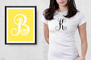 Interlocking Monogram Font, a Script Font by pixelcolours (Thumbnail 4 of 7)
