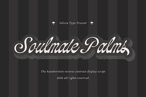 Soulmate Palms | Vintage Script