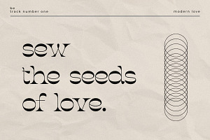 Modern Love - Typeface