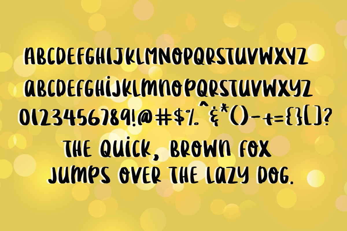Lemonilla (short)-Brush Font preview 2