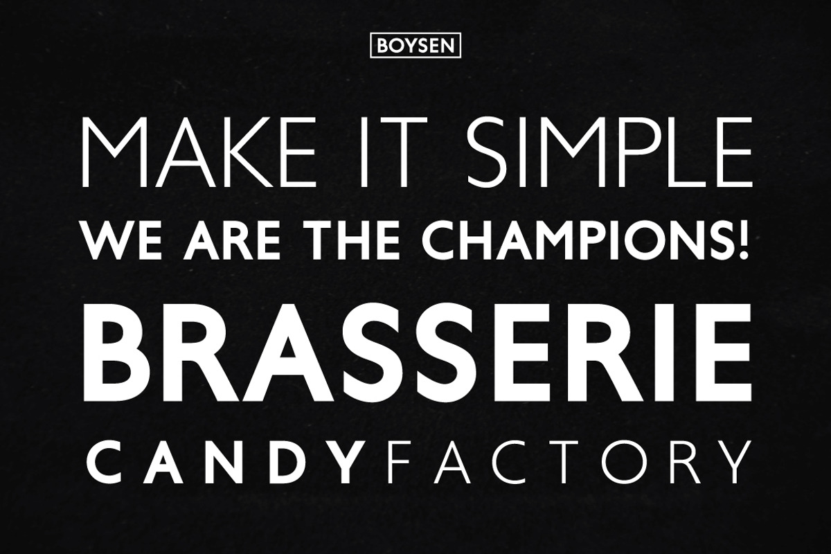 Boysen Typeface preview 5