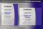 Reseller Certificate, a Stationery Template by Krukowski Graphics (Thumbnail 1 of 3)