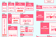 Mother's Day - Banner ads templates, a Social Media Template by Saif71 - Shop (Thumbnail 3 of 3)