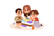 Happy kids play games with toys set, a Person Illustration by PaperTrident (Thumbnail 5 of 12)