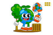 Earth Day Character Vector Pack 01, an Object Illustration by MEDZ (Thumbnail 4 of 6)