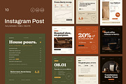 Minimal Coffee Social Media Pack, a Social Media Template by Pitchlook.Studio (Thumbnail 1 of 3)