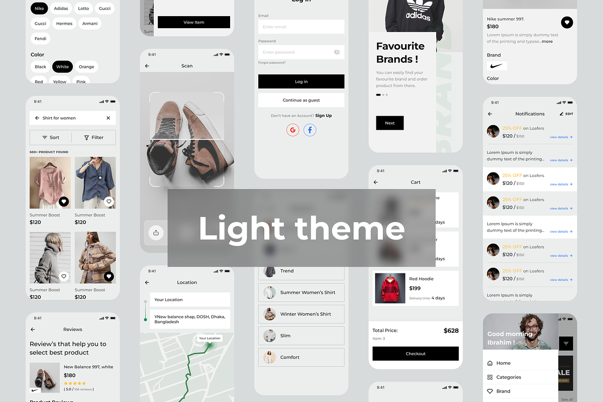 eCommerce Mobile App UI Kit, an App Template by IbrahimKhalil3 (Photo 2 of 5)