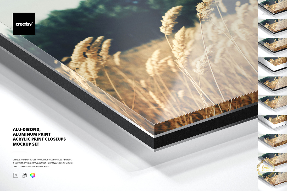 Dibond & Acrylic Closeups Mockup Set, a Household Mockup by creatsy5 (Photo 1 of 10)