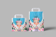 Floral Tea Girl Illustration, a Decorative Illustration by Chloe's Illustrations (Thumbnail 9 of 10)