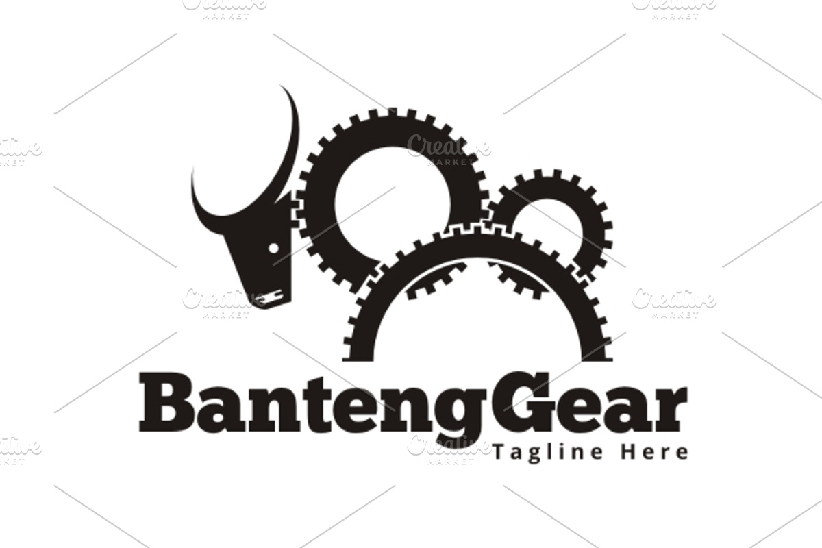 BantengGear Logo, a Branding & Logo Template by mocha7 (Photo 3 of 4)